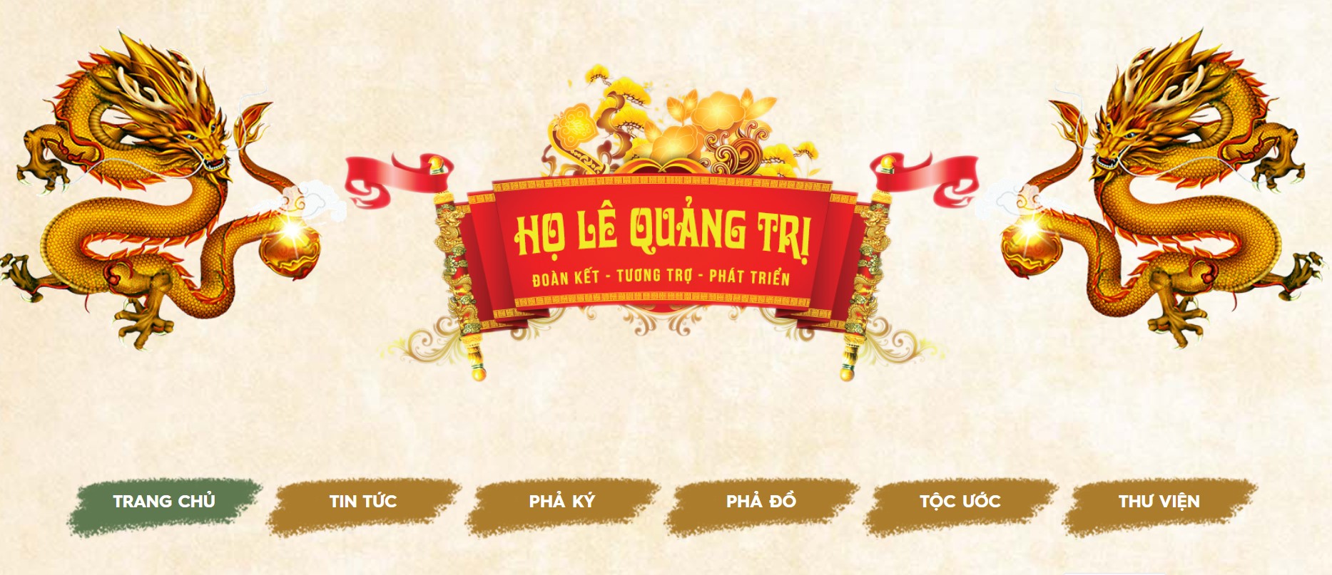 Giới thiệu website gia phả tộc Lê Quảng Trị